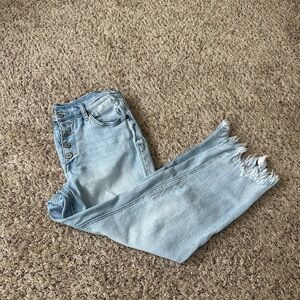 KANCAN Light Blue Distressed Women's Jeans
